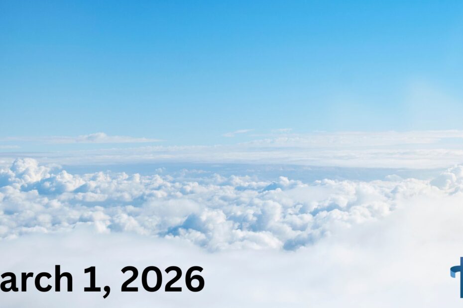 March 1 service title page of view in the sky