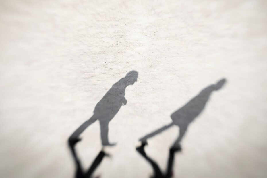 2 shadows walking