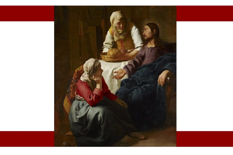 Jesus with Mary and Martha